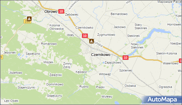 mapa Czernikowo, Czernikowo na mapie Targeo