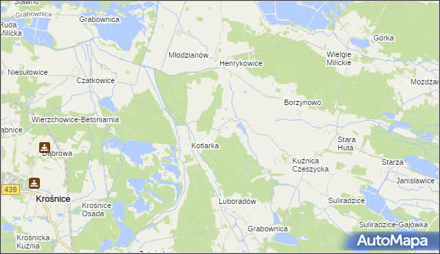 mapa Czeszyce, Czeszyce na mapie Targeo