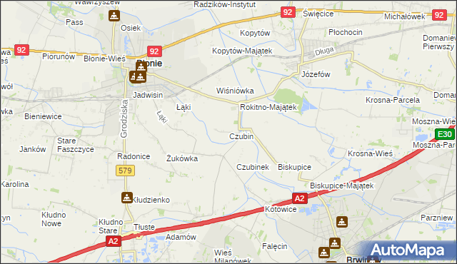 mapa Czubin, Czubin na mapie Targeo