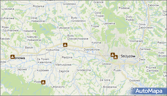 mapa Dobrzechów, Dobrzechów na mapie Targeo