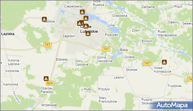 mapa Górna Owczarnia, Górna Owczarnia na mapie Targeo