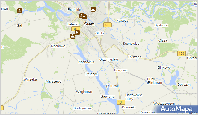 mapa Grzymysław, Grzymysław na mapie Targeo