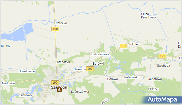 mapa Heliodorowo, Heliodorowo na mapie Targeo