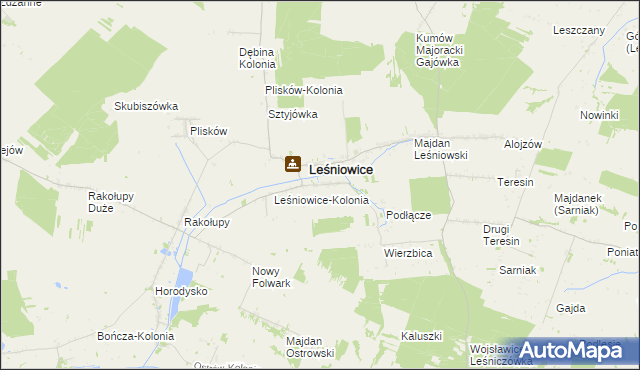 mapa Janówka gmina Leśniowice, Janówka gmina Leśniowice na mapie Targeo