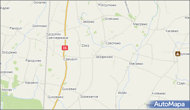 mapa Jarząbkowo, Jarząbkowo na mapie Targeo