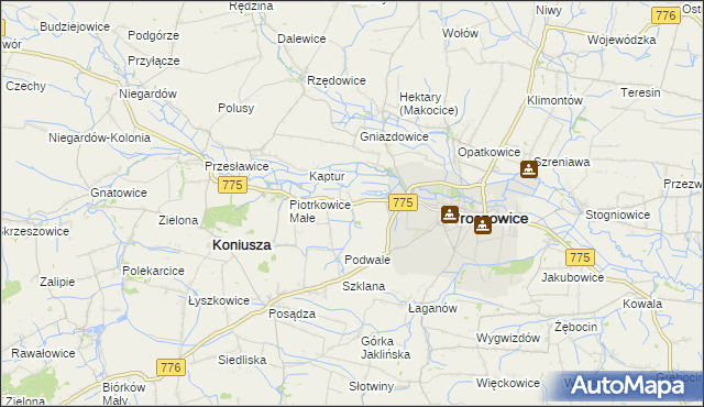 mapa Jazdowiczki, Jazdowiczki na mapie Targeo