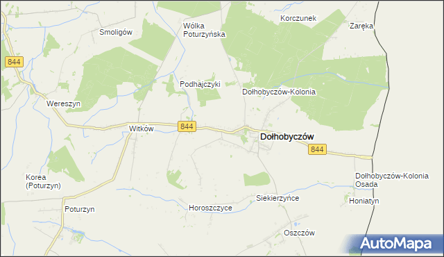 mapa Kadłubiska gmina Dołhobyczów, Kadłubiska gmina Dołhobyczów na mapie Targeo