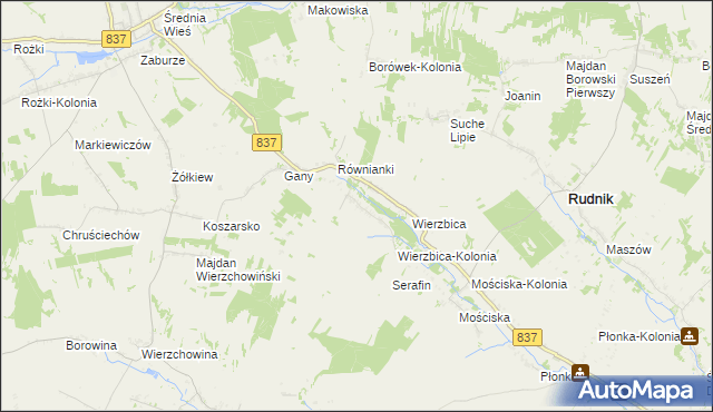 mapa Kaszuby, Kaszuby na mapie Targeo