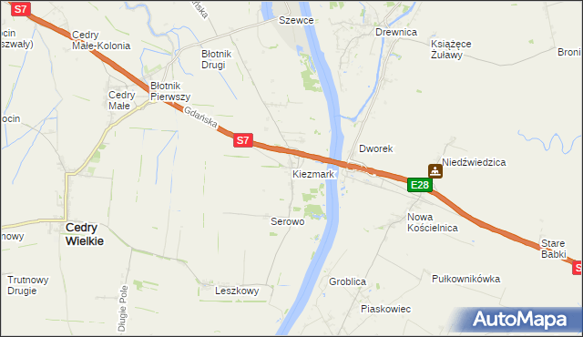 mapa Kiezmark, Kiezmark na mapie Targeo