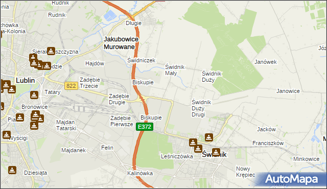 mapa Kolonia Świdnik Mały, Kolonia Świdnik Mały na mapie Targeo