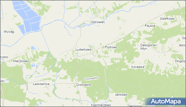 mapa Kowalewko gmina Kcynia, Kowalewko gmina Kcynia na mapie Targeo