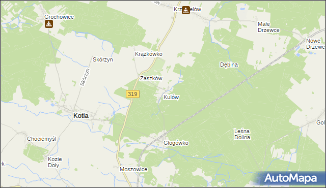 mapa Kulów, Kulów na mapie Targeo