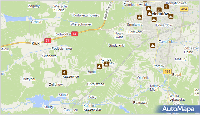 mapa Kurnos Pierwszy, Kurnos Pierwszy na mapie Targeo