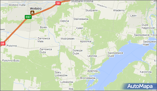 mapa Marianów gmina Wolbórz, Marianów gmina Wolbórz na mapie Targeo