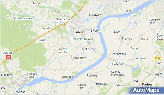 mapa Matiaszów, Matiaszów na mapie Targeo