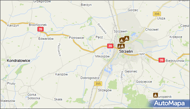 mapa Mikoszów, Mikoszów na mapie Targeo