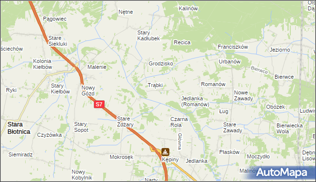 mapa Nowa Wola gmina Jedlińsk, Nowa Wola gmina Jedlińsk na mapie Targeo