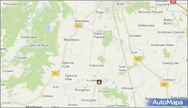 mapa Nowe Piastowo, Nowe Piastowo na mapie Targeo