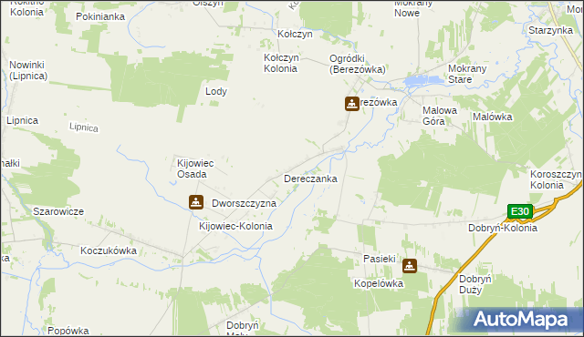 mapa Nowosiółki gmina Zalesie, Nowosiółki gmina Zalesie na mapie Targeo