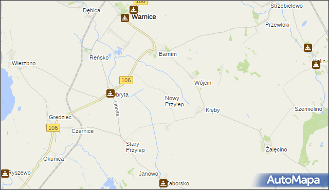 mapa Nowy Przylep, Nowy Przylep na mapie Targeo