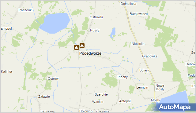 mapa Opole gmina Podedwórze, Opole gmina Podedwórze na mapie Targeo