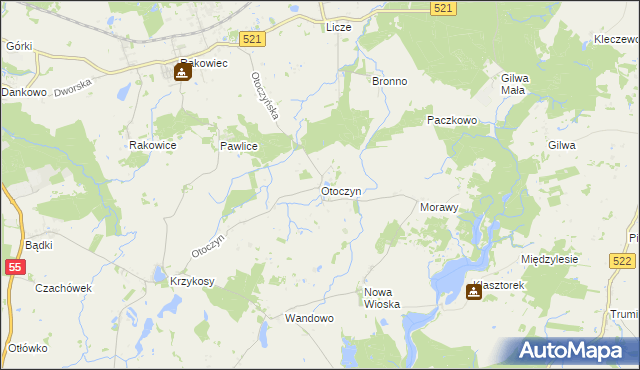 mapa Otoczyn, Otoczyn na mapie Targeo