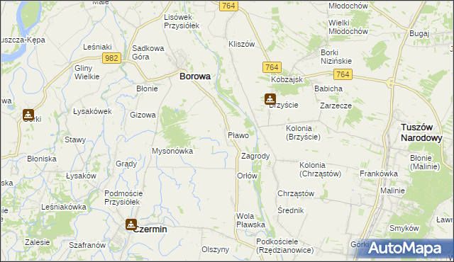 mapa Pławo, Pławo na mapie Targeo