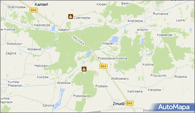 mapa Pobołowice-Kolonia, Pobołowice-Kolonia na mapie Targeo