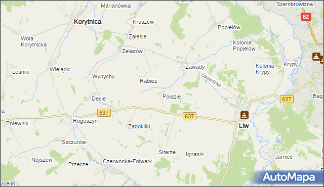 mapa Połazie, Połazie na mapie Targeo