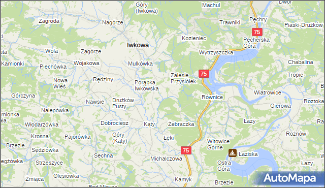 mapa Połom Mały, Połom Mały na mapie Targeo