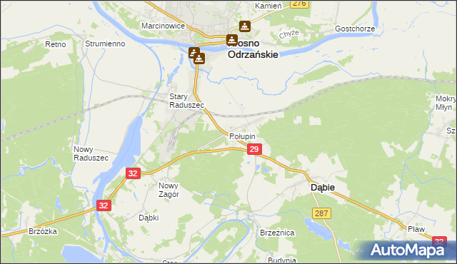 mapa Połupin, Połupin na mapie Targeo