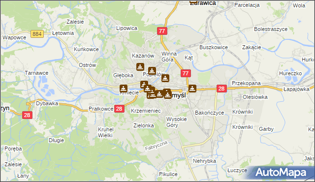 mapa Przemyśla, Przemyśl na mapie Targeo