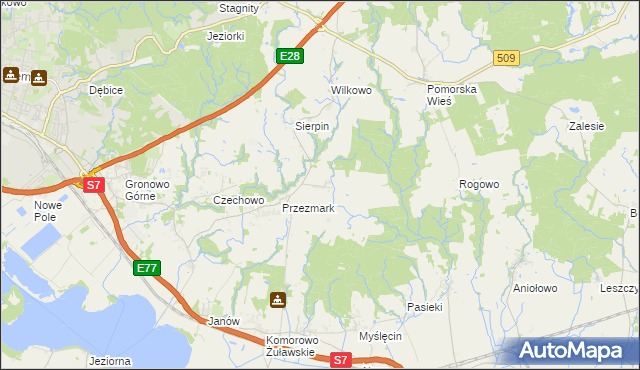 mapa Przezmark-Osiedle, Przezmark-Osiedle na mapie Targeo