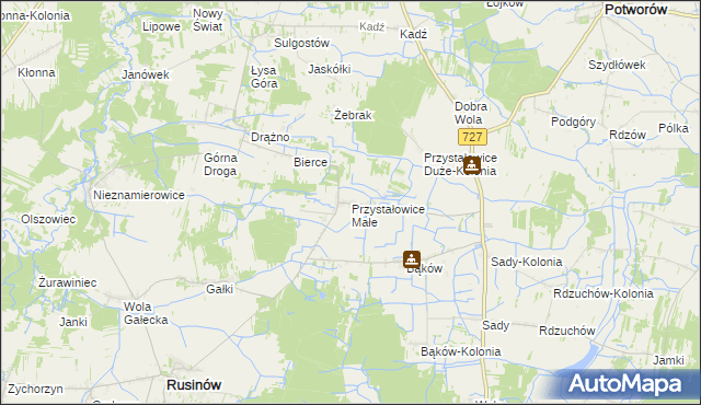 mapa Przystałowice Małe, Przystałowice Małe na mapie Targeo