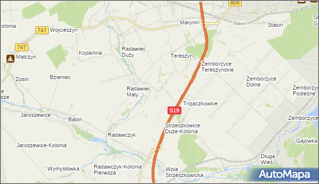 mapa Radawczyk Drugi, Radawczyk Drugi na mapie Targeo