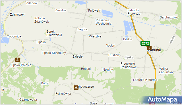 mapa Ruszów-Kolonia, Ruszów-Kolonia na mapie Targeo