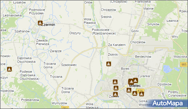 mapa Rzędzianowice, Rzędzianowice na mapie Targeo