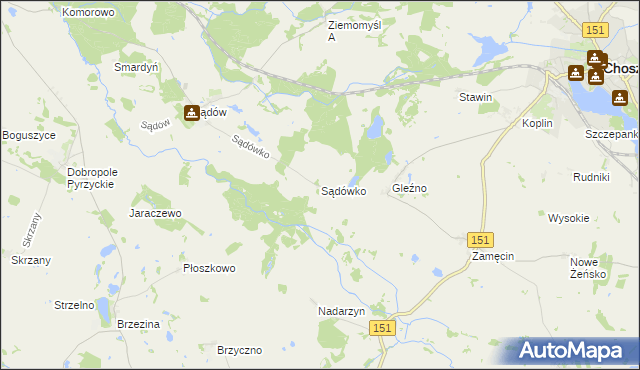 mapa Sądówko, Sądówko na mapie Targeo