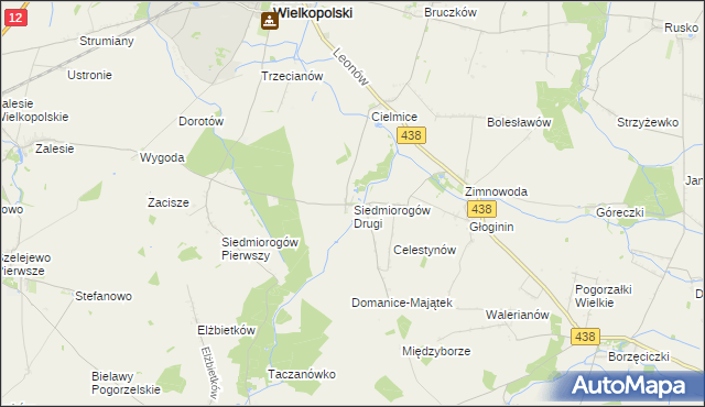 mapa Siedmiorogów Drugi, Siedmiorogów Drugi na mapie Targeo