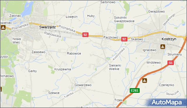 mapa Siekierki Małe, Siekierki Małe na mapie Targeo