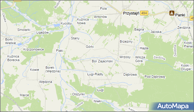 mapa Siekierowizna, Siekierowizna na mapie Targeo