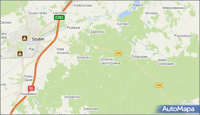 mapa Smolniki Leśniczówka, Smolniki Leśniczówka na mapie Targeo