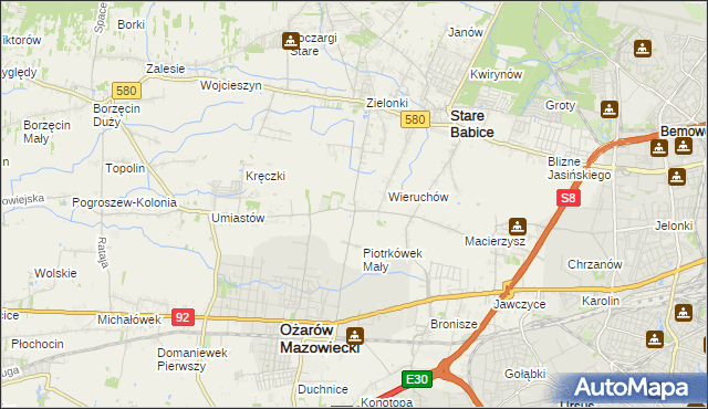 mapa Strzykuły, Strzykuły na mapie Targeo