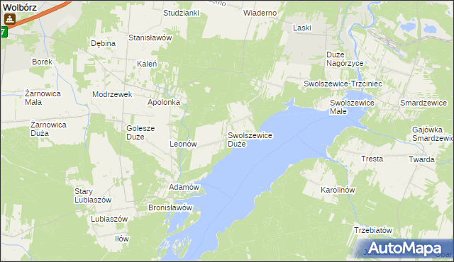 mapa Swolszewice Duże, Swolszewice Duże na mapie Targeo