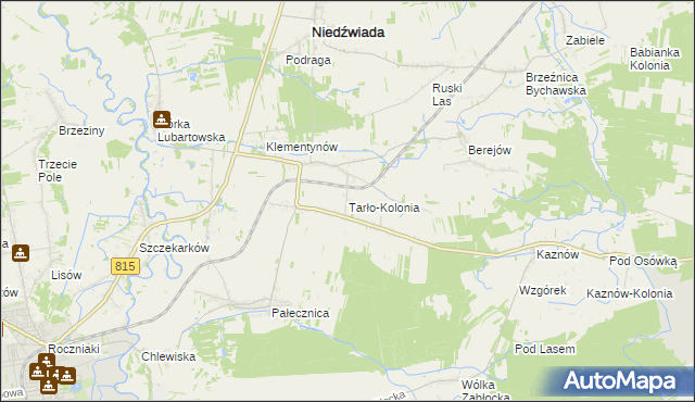 mapa Tarło-Kolonia, Tarło-Kolonia na mapie Targeo