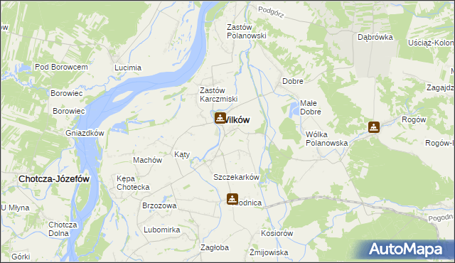 mapa Urządków, Urządków na mapie Targeo