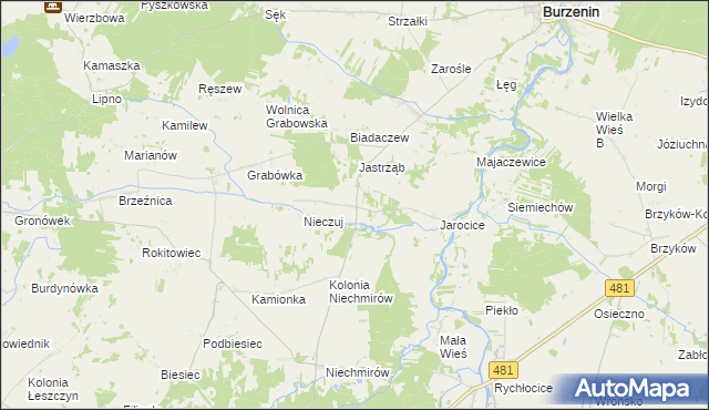 mapa Waszkowskie, Waszkowskie na mapie Targeo