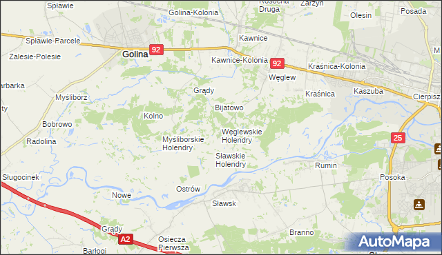 mapa Węglewskie Holendry, Węglewskie Holendry na mapie Targeo