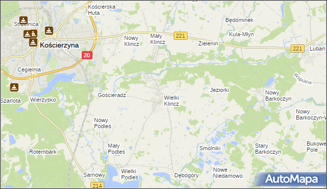 mapa Wielki Klincz, Wielki Klincz na mapie Targeo