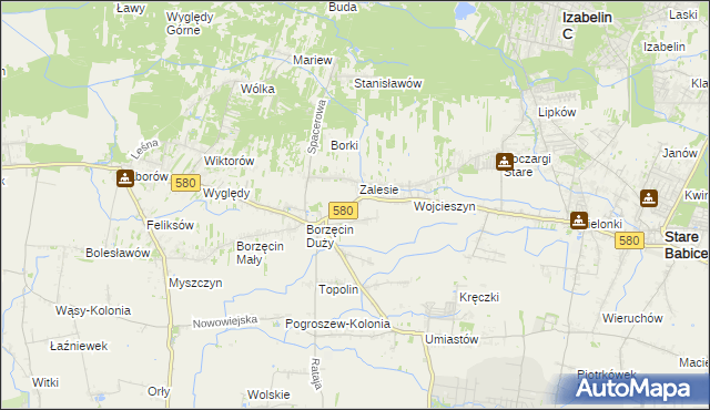 mapa Wierzbin, Wierzbin na mapie Targeo